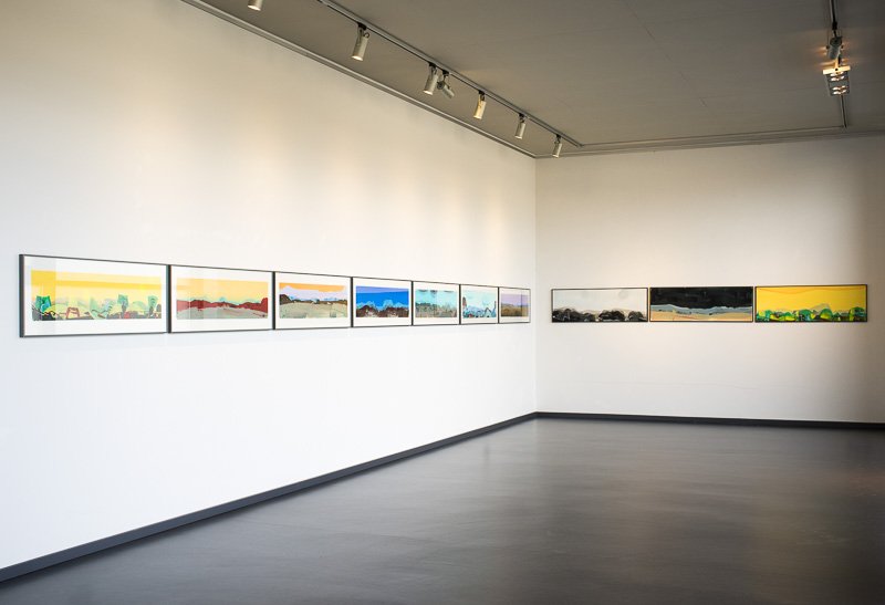 Installationsansichten Ausstellung Otto Sander Tischbein