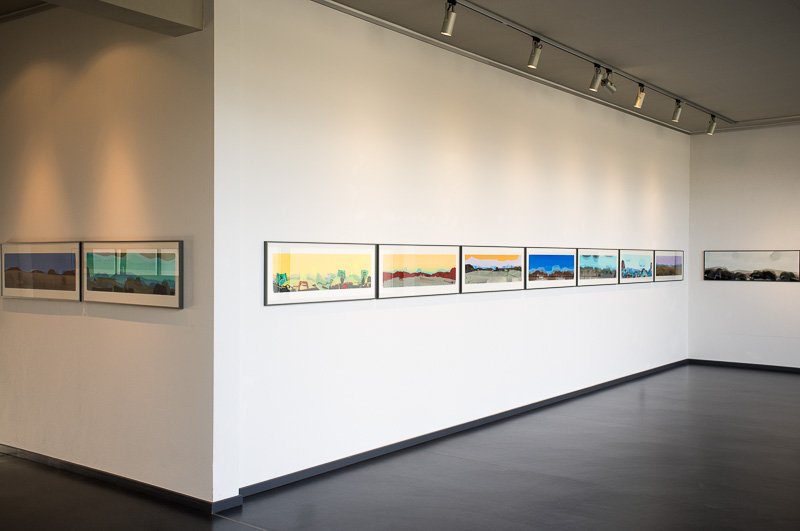 Installationsansichten Ausstellung Otto Sander Tischbein