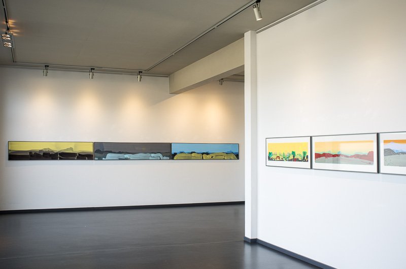 Installationsansichten Ausstellung Otto Sander Tischbein