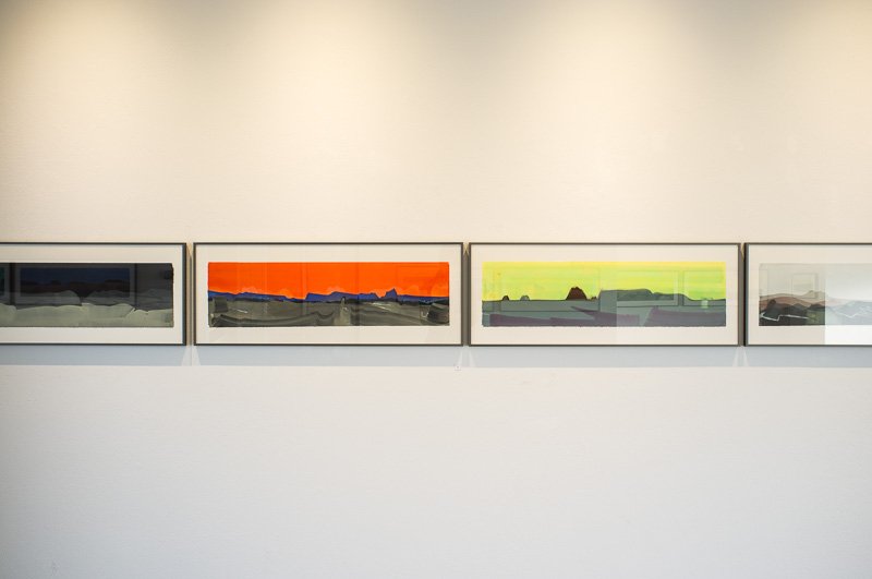 Installationsansichten Ausstellung Otto Sander Tischbein