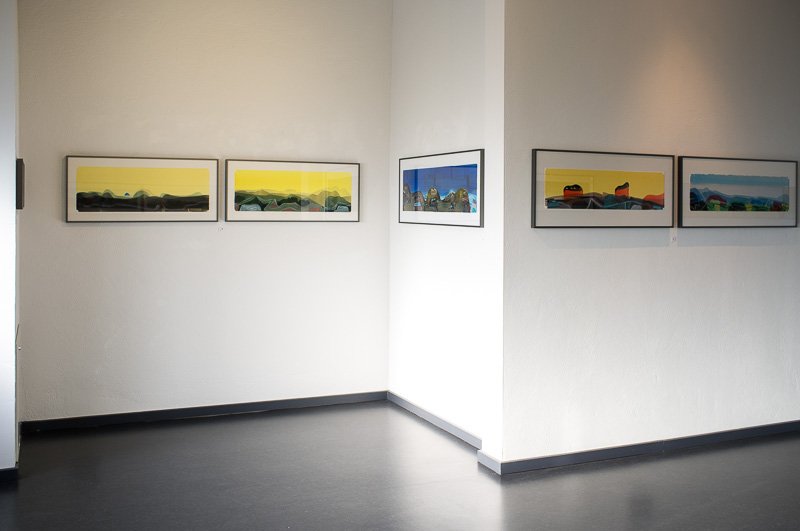 Installationsansichten Ausstellung Otto Sander Tischbein