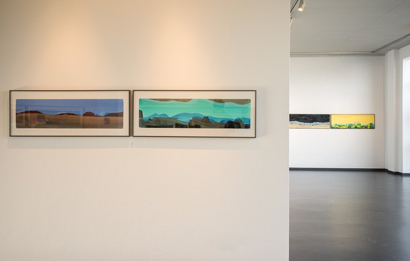 Installationsansichten Ausstellung Otto Sander Tischbein