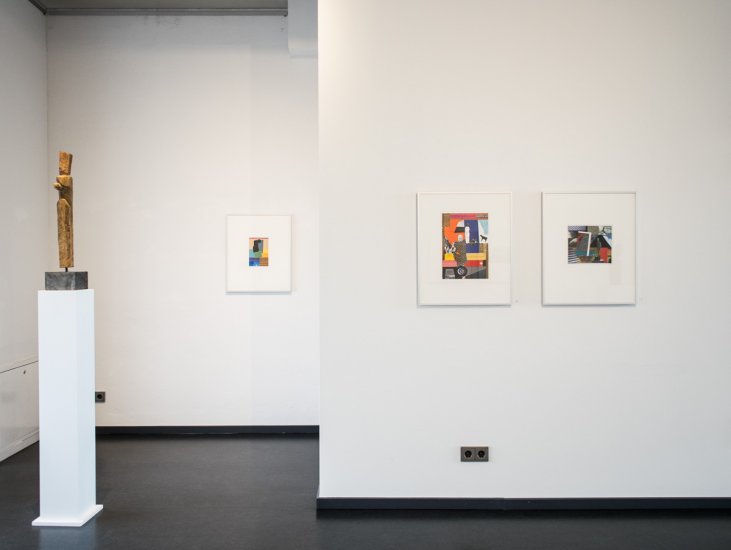Peter Lewandowski – Skulptur und Collage, Installationsaufnahmen der Ausstellung.