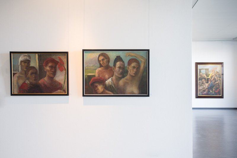 Installationsansichten Malerei Hartmut Klatt