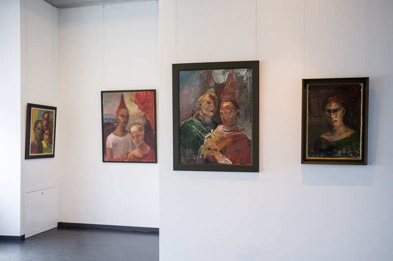 Installationsansichten Malerei Hartmut Klatt