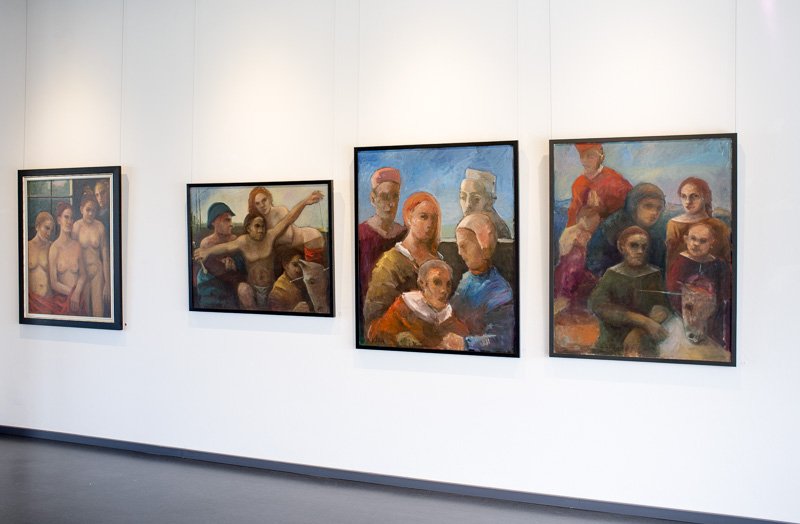 Installationsansichten Malerei Hartmut Klatt