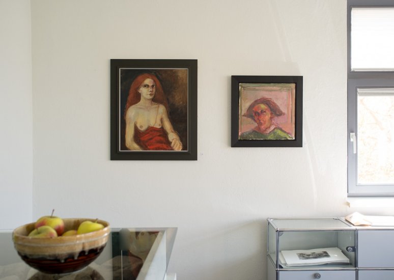 Installationsansichten Malerei Hartmut Klatt