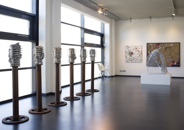 Unerwartete Metamorphosen – Udo Richter und Britta Naumann, Installationsaufnahmen der Ausstellung.